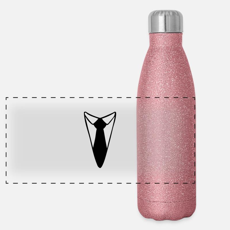 cravate Gourde isotherme panoramique pailletée 500 ml