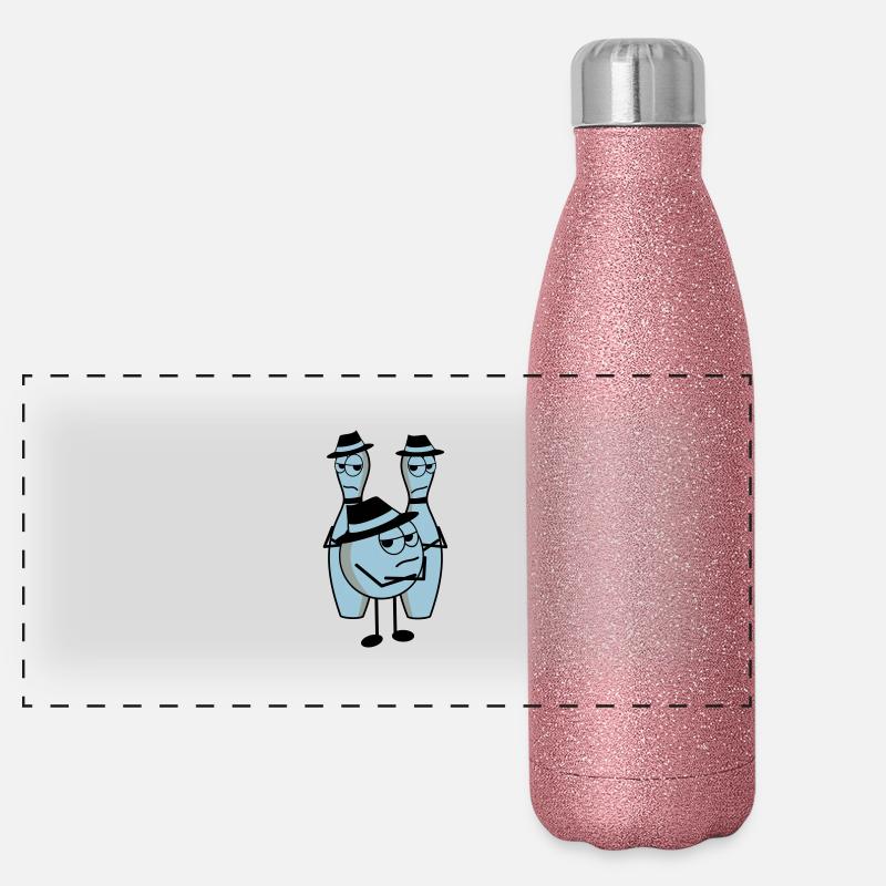 mafia Panorama Glitzer Isolierflasche 500 ml