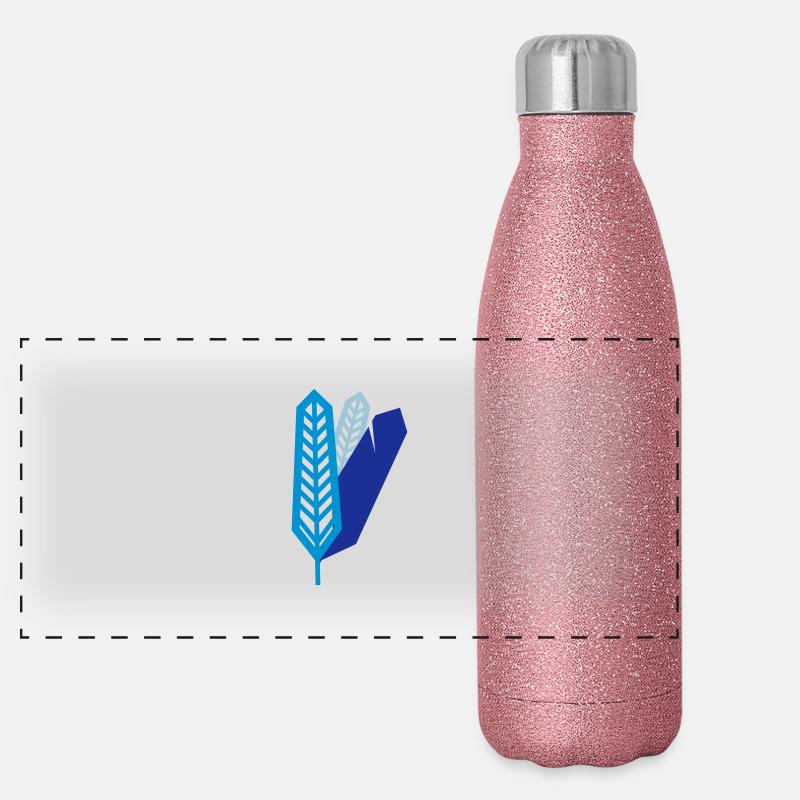 feather Panoramic Glitter Thermal Bottle 500 ml