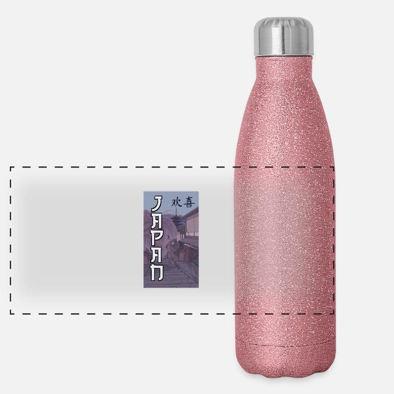 Japan Panorama Glitzer Isolierflasche 500 ml