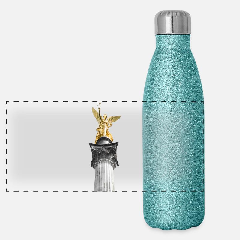Friedensengel Panorama Glitzer Isolierflasche 500 ml