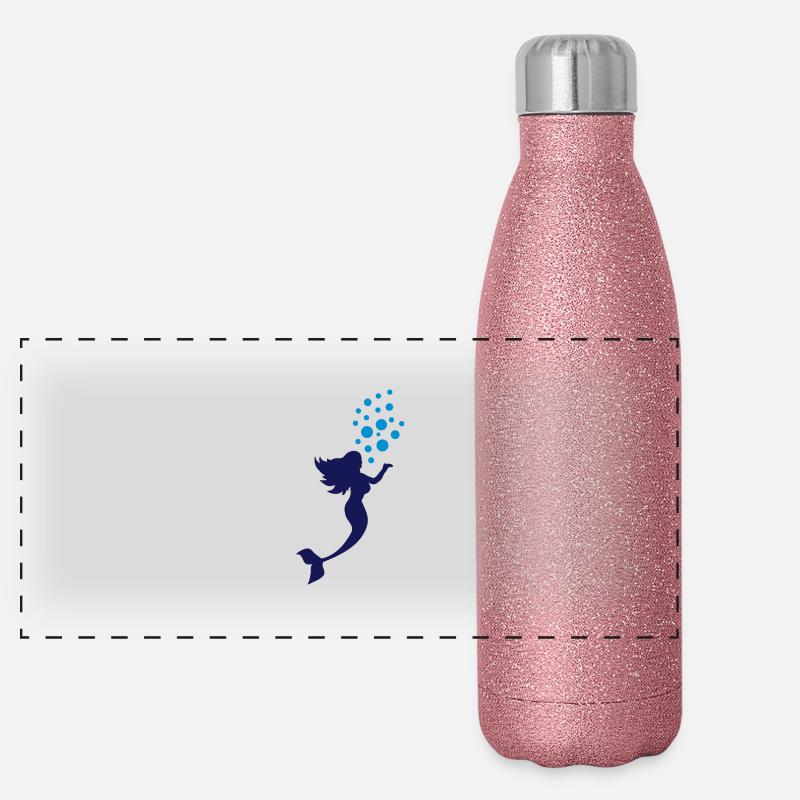meerjungfrau_silhouette_a2 Panoramic Glitter Thermal Bottle 500 ml