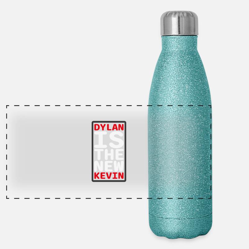 Dylan ist der neue Kevin Panorama Glitzer Isolierflasche 500 ml