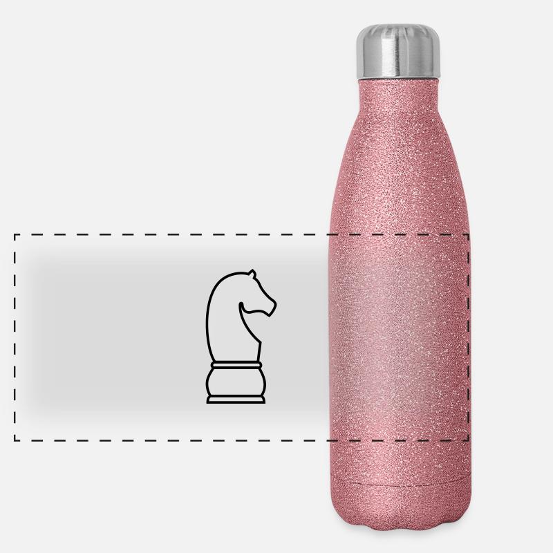 Schach Springer Panorama Glitzer Isolierflasche 500 ml