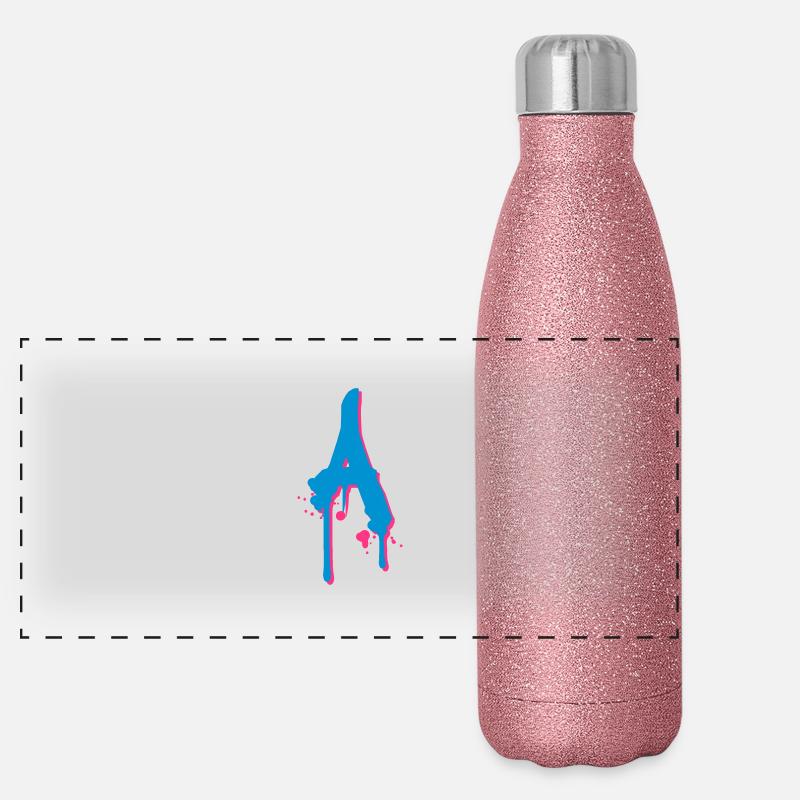 Un graffiti gouttes aspersion de sang Farbklex Gourde isotherme panoramique pailletée 500 ml