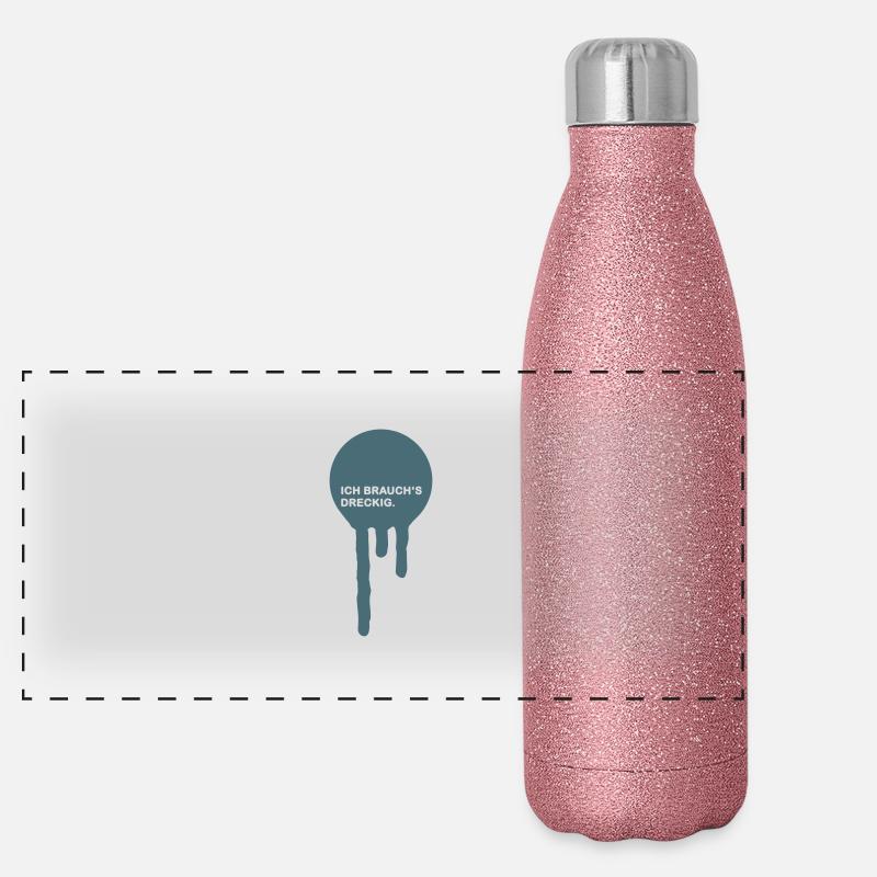 dreckig Panorama Glitzer Isolierflasche 500 ml