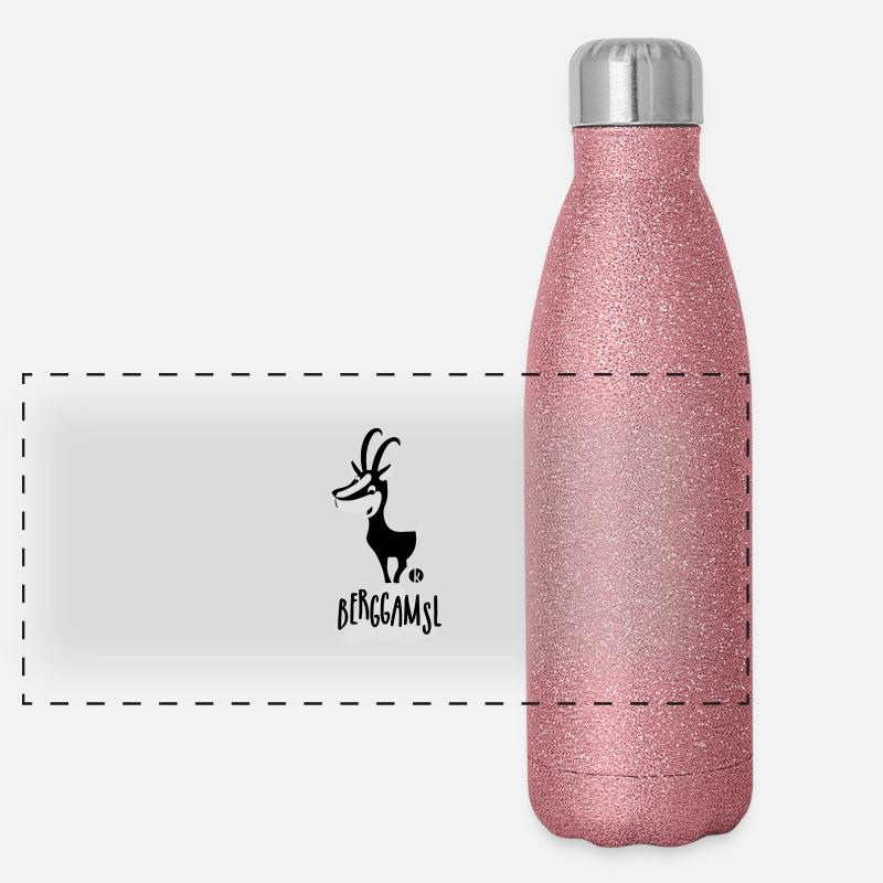 Gämse - Berggamsl Panorama Glitzer Isolierflasche 500 ml