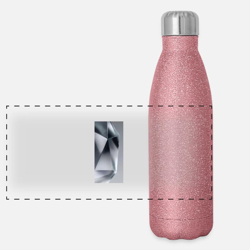 Cristal Gourde isotherme panoramique pailletée 500 ml