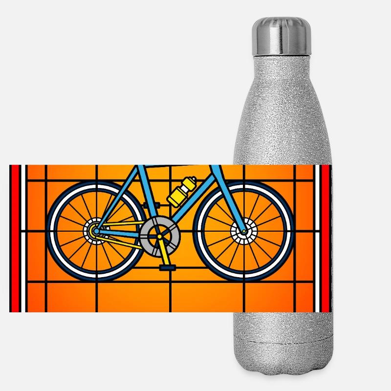 Saint Vélo en Verre Biker Gourde isotherme panoramique pailletée 500 ml