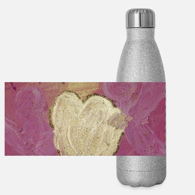 Ange de l’Amour Inconditionnel Gourde isotherme panoramique pailletée 500 ml