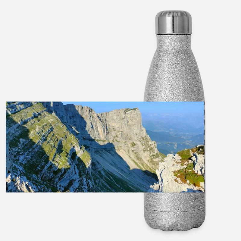 Falaises du Vercors Gourde isotherme panoramique pailletée 500 ml