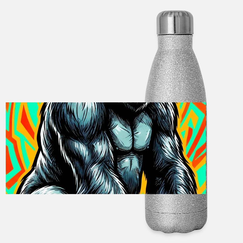 gorille Gourde isotherme panoramique pailletée 500 ml