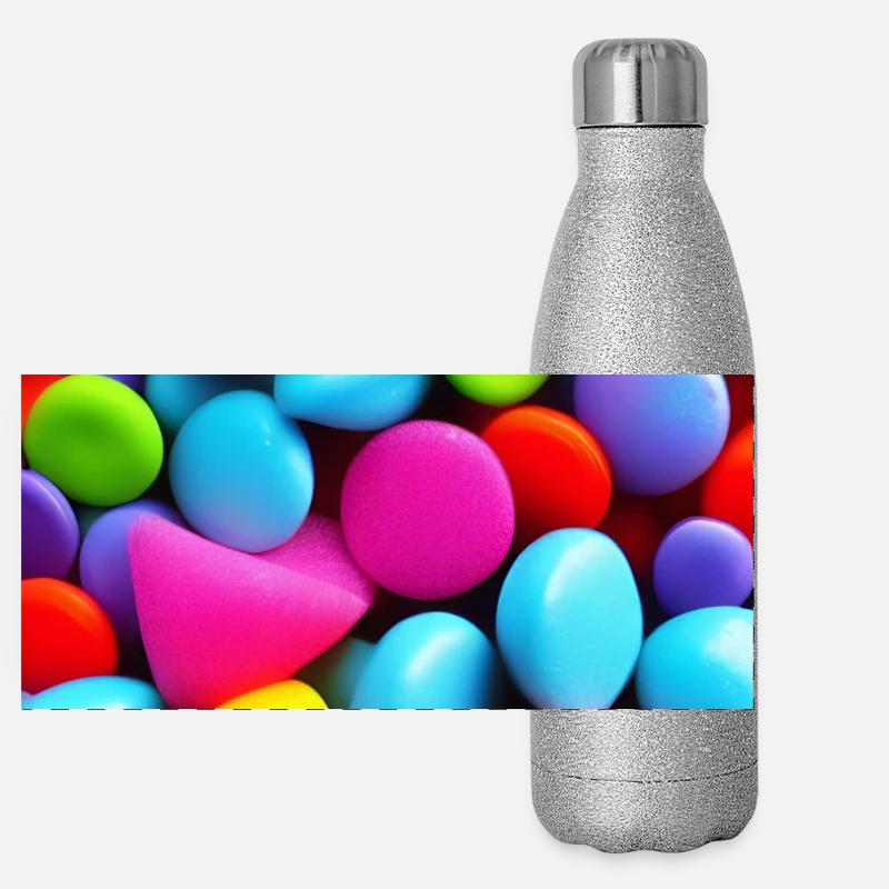 Bonbons Gourde isotherme panoramique pailletée 500 ml
