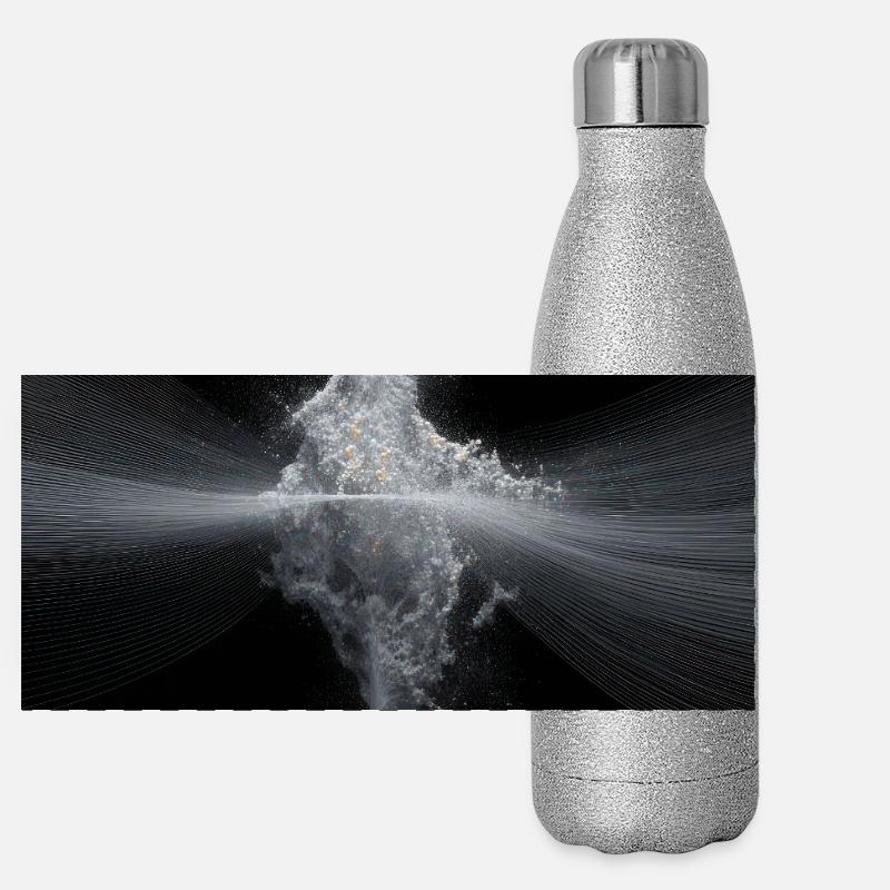 Quanten-Puls-Echo Panorama Glitzer Isolierflasche 500 ml