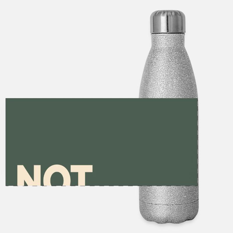 Not Your Ernst – Moss Green Statement Panorama Glitzer Isolierflasche 500 ml