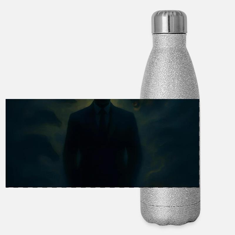 Des puzzles d’ombre dans le brouillard Gourde isotherme panoramique pailletée 500 ml