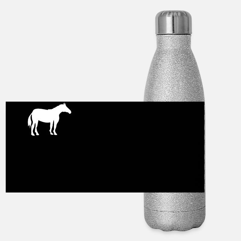 Pferd Panorama Glitzer Isolierflasche 500 ml