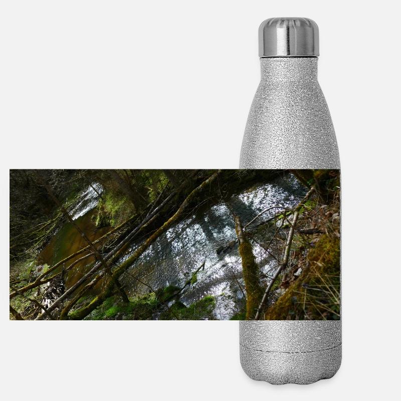 Ancient Canyon Rivers Panoramic Glitter Thermal Bottle 500 ml