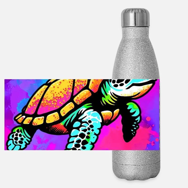 turtle Panoramic Glitter Thermal Bottle 500 ml