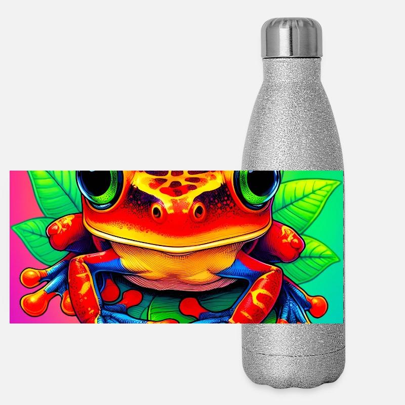 frog Panoramic Glitter Thermal Bottle 500 ml