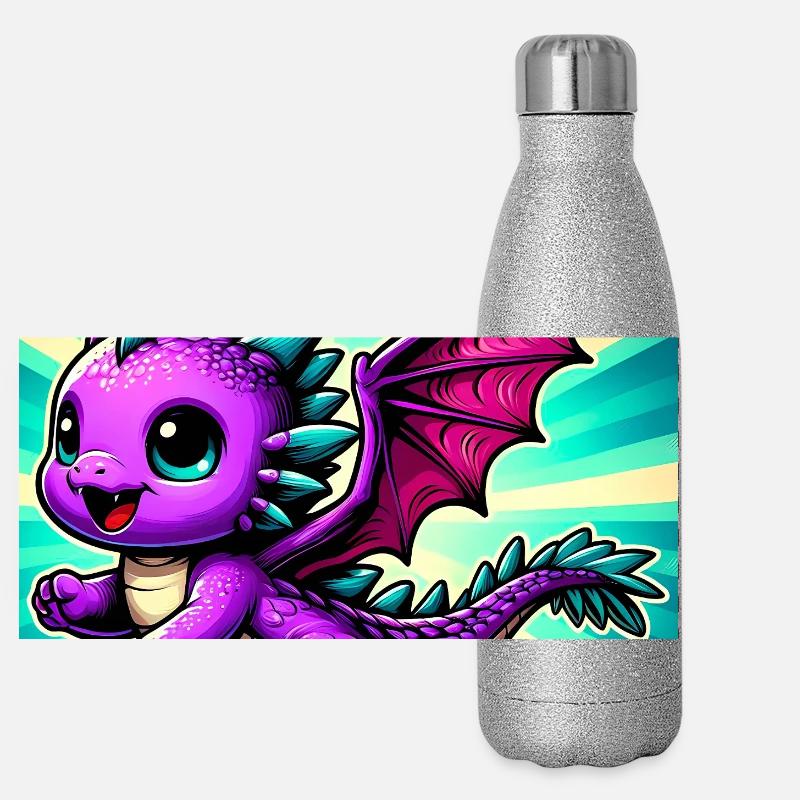 dragon Panoramic Glitter Thermal Bottle 500 ml