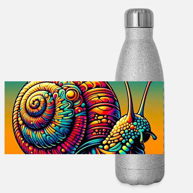 Escargot Gourde isotherme panoramique pailletée 500 ml