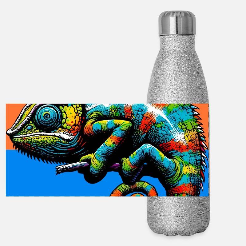 caméléon Gourde isotherme panoramique pailletée 500 ml