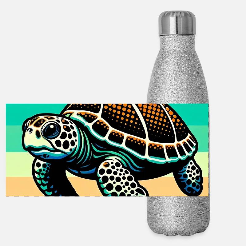 turtle Panoramic Glitter Thermal Bottle 500 ml
