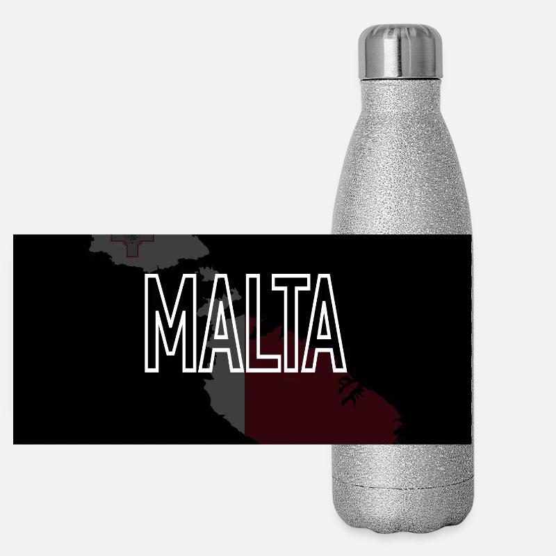Malta Panorama Glitzer Isolierflasche 500 ml