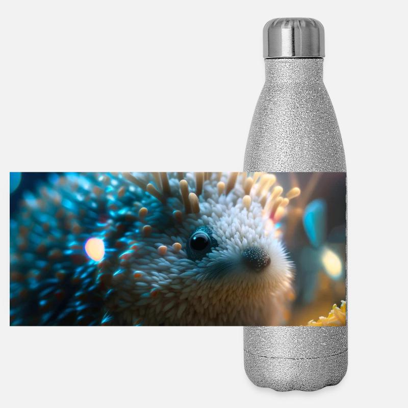 Photo macro creature 03 Panoramic Glitter Thermal Bottle 500 ml