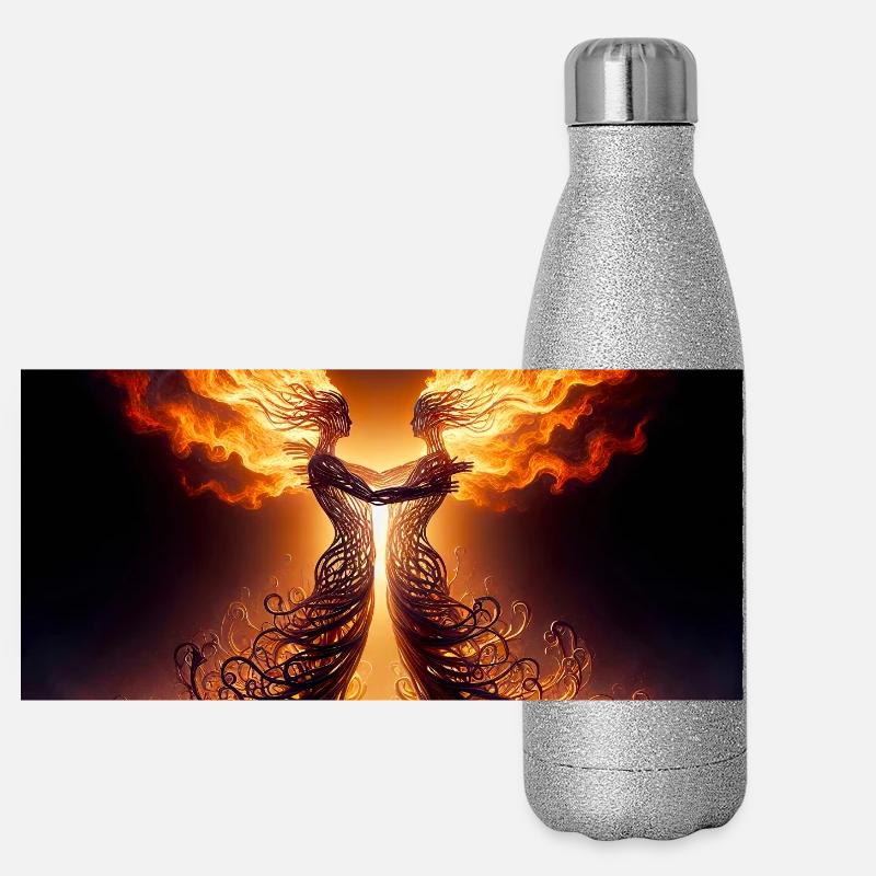 Twin Flames Panoramic Glitter Thermal Bottle 500 ml