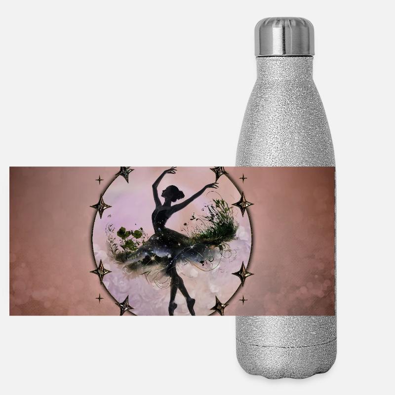 Danseuse dansante Gourde isotherme panoramique pailletée 500 ml