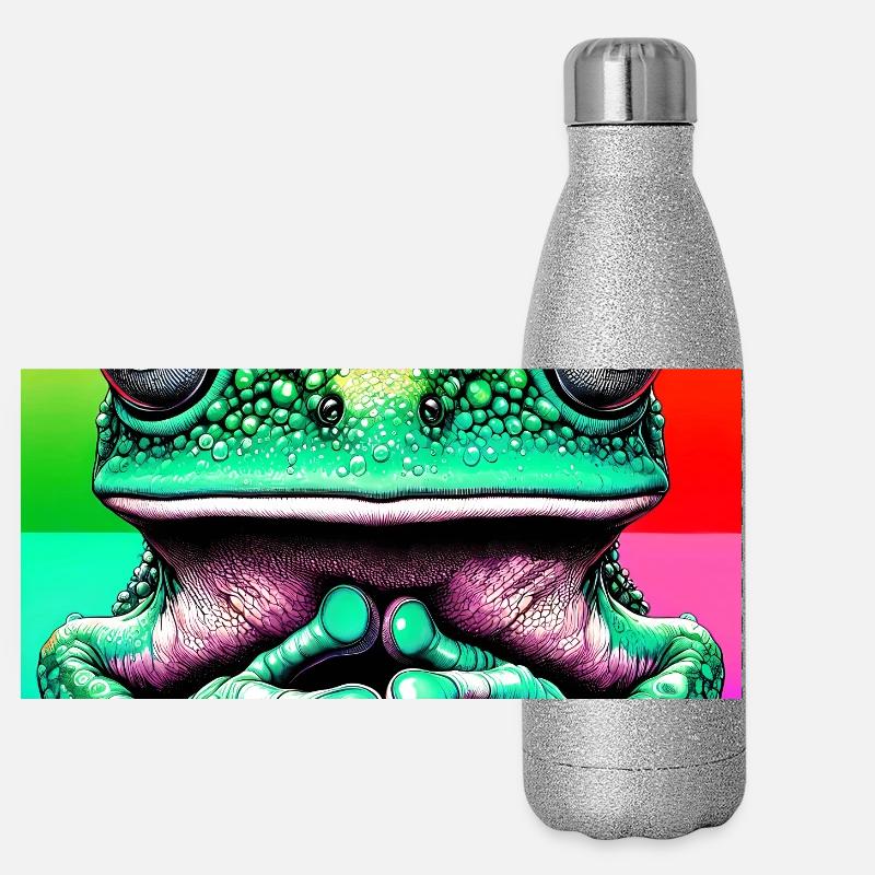 frog Panoramic Glitter Thermal Bottle 500 ml