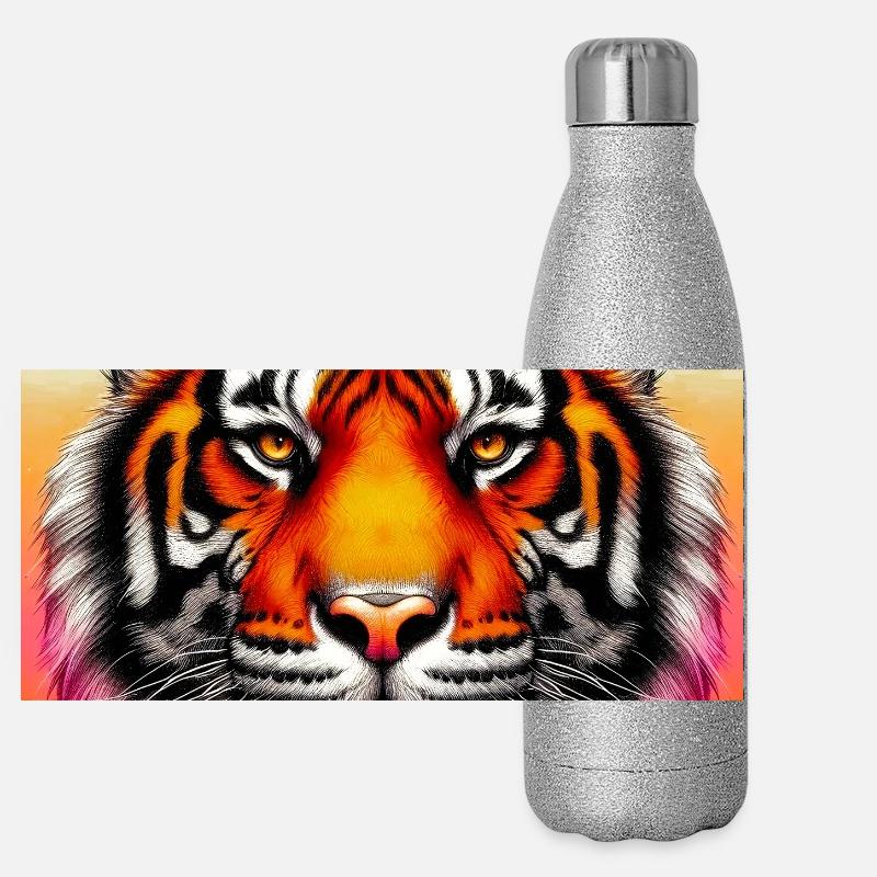 tiger Panoramic Glitter Thermal Bottle 500 ml