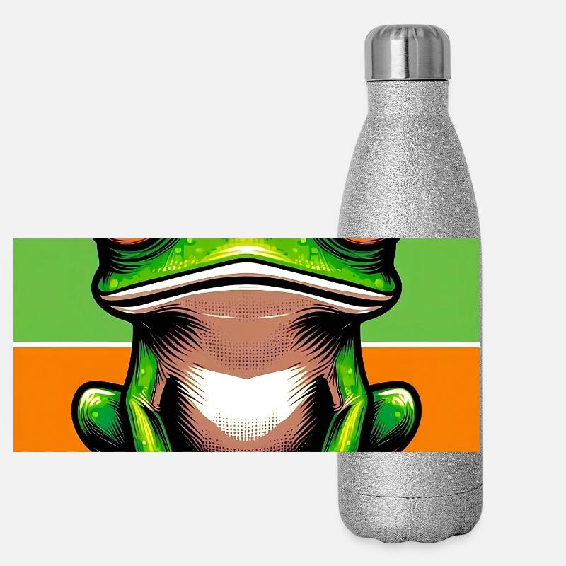 grenouille Gourde isotherme panoramique pailletée 500 ml