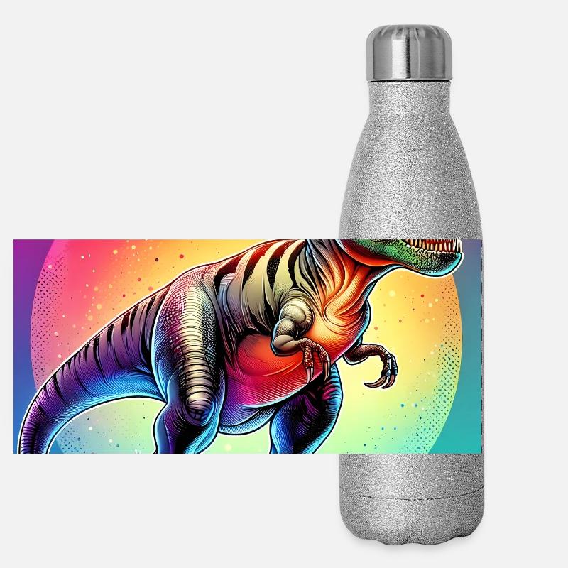 Dinosaurier Panorama Glitzer Isolierflasche 500 ml