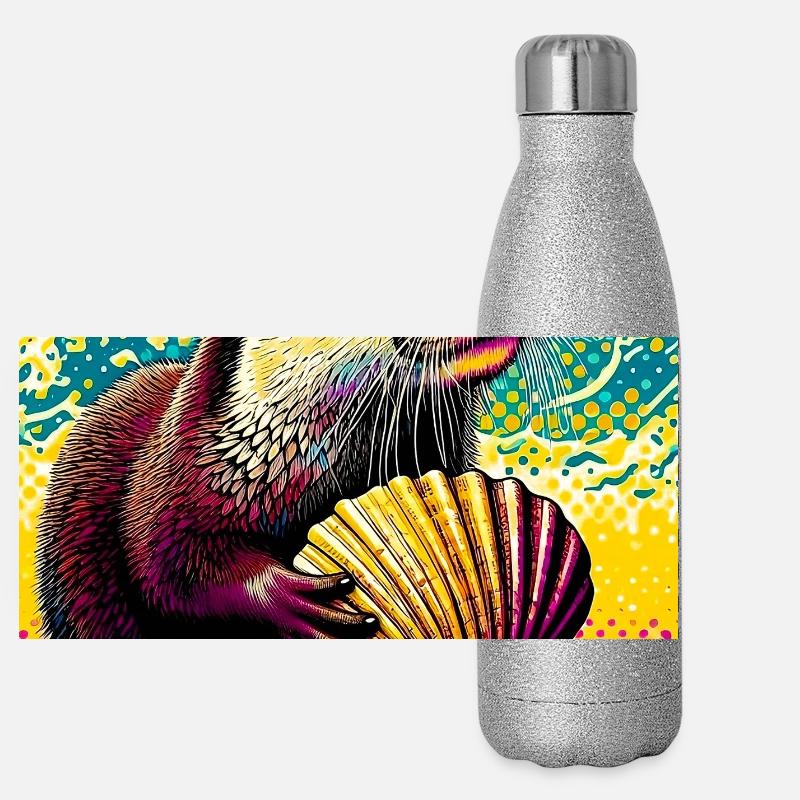 otter Panoramic Glitter Thermal Bottle 500 ml
