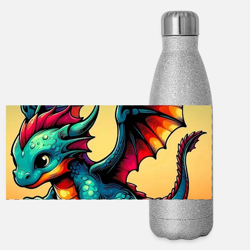 dragon Gourde isotherme panoramique pailletée 500 ml