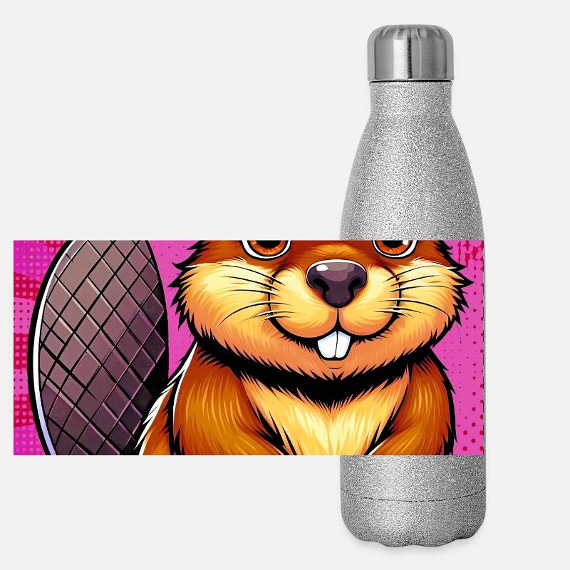 beaver Panoramic Glitter Thermal Bottle 500 ml