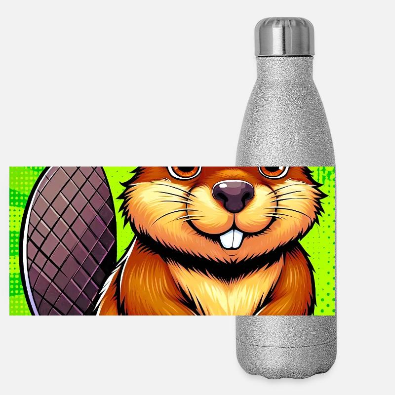 Bieber Panorama Glitzer Isolierflasche 500 ml