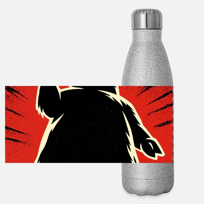 Born Trapped – No Thanks Panoramic Glitter Thermal Bottle 500 ml