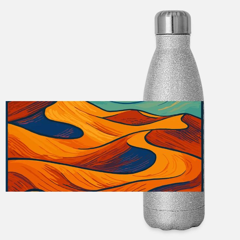 Sahara Desert Dream Panoramic Glitter Thermal Bottle 500 ml
