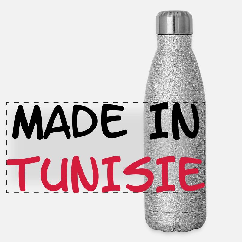 Made in Tunisie Gourde isotherme panoramique pailletée 500 ml