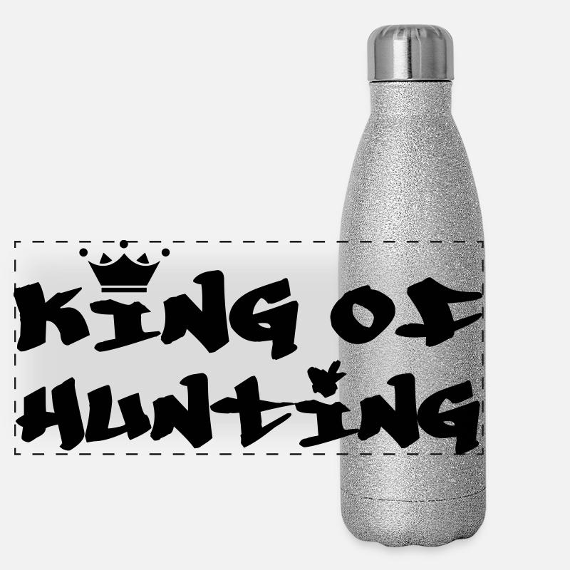 Der König der Jäger – Jagd Panorama Glitzer Isolierflasche 500 ml