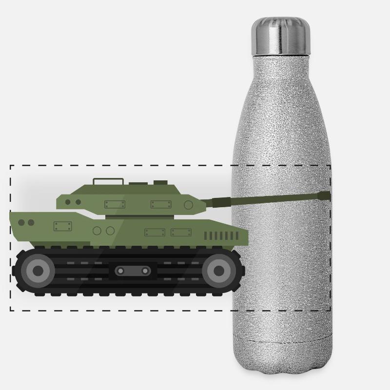 Char militaire Gourde isotherme panoramique pailletée 500 ml