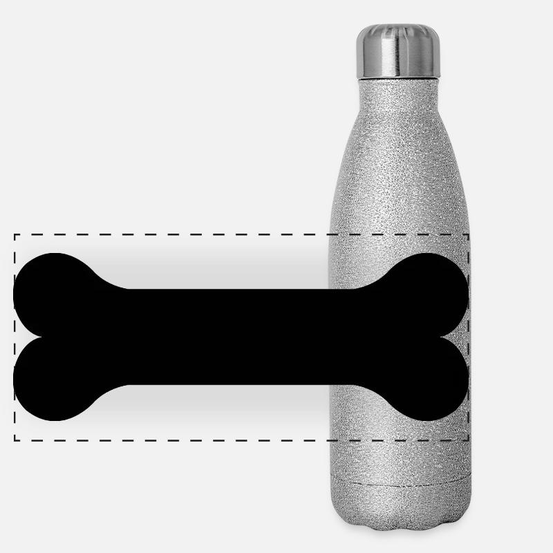 Dog bone Panoramic Glitter Thermal Bottle 500 ml