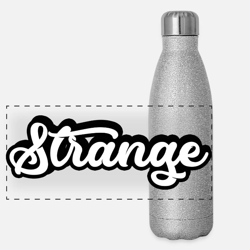 seltsam komisch strange kurios stranger different Panorama Glitzer Isolierflasche 500 ml