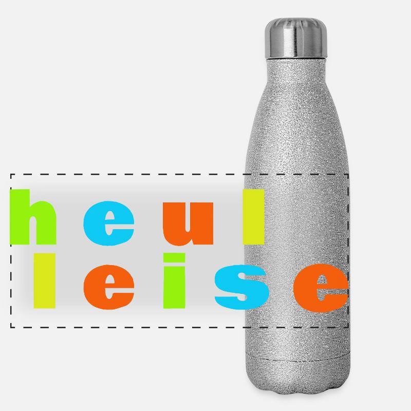 hurler doucement Gourde isotherme panoramique pailletée 500 ml