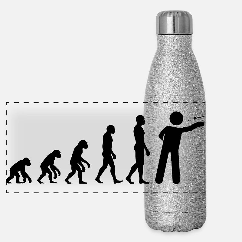 Évolution des fléchettes, forme finale, cent quatre-vingts Gourde isotherme panoramique pailletée 500 ml