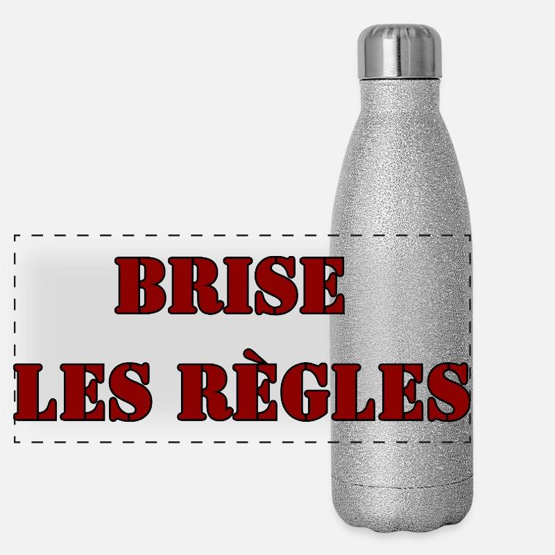 BRISE LES RÈGLES Gourde isotherme panoramique pailletée 500 ml